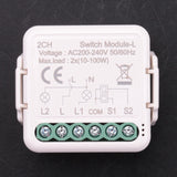 2X Tuya Zigbee Light Switch Module No Neutral Wire, 2 Way Control Smart Breaker Works With Alexa Google Home (2 Gang)