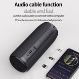 ZEALOT S51 Green Camouflage Portable Bluetooth Speaker Outdoor 10W TWS Connection High Quality Sound IPX5 Waterproof 8 Hours Use Time Speaker