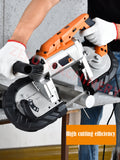 220V Handheld Band hine 1100W Portable Bandsaw Horizontal Cutting Saw For Metal Wood