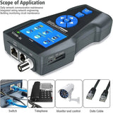 NF-8601S Multifunctional RJ45 CAT6 Network Tester Cable Tracker PoE/PING/Port LCD Display Measure Length Wiremap