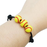 Acrylic Keychains And 12 Pcs Softball Bracelets Decorations For Sportsmen Team School Souvenir Party