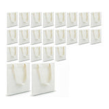 24 Pcs Mini Tote Bag Blank Canvas Tote Bags Reusable Grocery Bags DIY Sacks Goody Bags for Kids