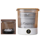 220V 30W 6L Mini Washing hine Dryer Bucket For Clothes Soc Underwear Cleaning Washer Portable Home With 2 Barrels