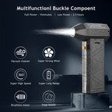 Brushless Motor Jet Fan 130,000RPM Turbofan 120W High Power Dust Blower Compressed Air Duster Keyboard Cleaning Tool with Type-C