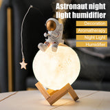 LED Home Decoration Astronaut Figurines Moon Night Light Moon Lamp Humidifier Space Man Cold Fog Machine