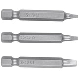 6Pcs 50Mm 1/4 Inch Hex Square Bits Square Head Screwdriver Bits S2 Alloy Steel Magnetic Screwdriver Bits Set Hand Tools