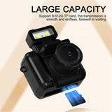 New Monoreflexes Style Mini Camera CMOS with Flash Lamp and Battery Dock Portable Video Recorder DV 1080P