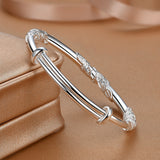 Fashion Solid Sterling Silver Bracelet
