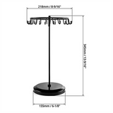 Spinning Tree Stand,Bracelet Hanger Bracelet Earrings Stand Jewelry Display Props,with 23 Hooks