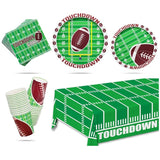 101 PCS Themed Tableware Set Green Perfect For Football Game Or Birthday Party