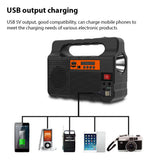 Portable Generator - With Solar Panel, Radio, BT Speaker, Phone Charger, Flashlight, Power Station, Built-in 3600mAh Rechargeable