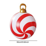 24 Inch Iatable Balls Outdoor with Light and Remote Christmas Decorations Ball Holiday Decor
