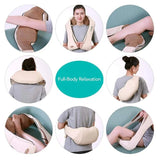 U-shaped electric acupressure back neck and shoulder infrared heating kneading car home massager multifunctional shawl