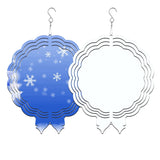 6Pack 3D Sublimation Wind Spinner Blanks  White Sublimation Wind Spinner Blanks For Indoor Outdoor Garden Decoration