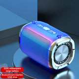 Upgrade Wireless Bluetooth Speaker With 360° HIFI Stereo Sound, Super Bass, Pairing, Colorful Streamer, FM Radio - Perfect For Outdoor, Home, Party