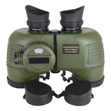 Military Nautical Binoculars 7X50 HD with Rangefinder Compass Telescope Nitrogen Waterproof Powerful Binoculars for Hunting