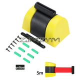 5m 10m Wall Mounted Bollard Barriers Plastic Retractable Belt With Magnet Fence Guardrail Warning Tape