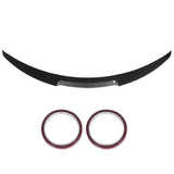 For M4 Style Trunk Lid Spoiler Carbon Fiber Look Fit for MercedesBenz CClass W205 20152020