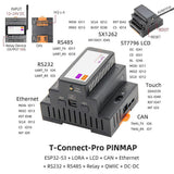 T-Connect-Pro ESP32-S3 LoRa Board Industrial Control Development Board Onboard with RS485,RS232,CAN
