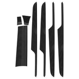 7PCS Instrument Panel Inner Door Trim Carbon Fiber Replacement for Macan RHD 2014?2018