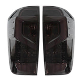 2PCS Car LED Tail Lights Halogen Smoky PC Lens Exterior Replacement for Navara Np300 2021
