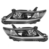 VLAND LED Projector Dynamic Headlights DRL Clear Lens Fit for Camry XV40 2010?2011 LHD
