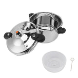 Pressure Cooker 80kpa Pressure Canner Dual Handle Stainless Steel Large Capacity Instant Kitchen Cookware for Gas Electric Stove 12L