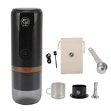 Portable Coffee Maker USB Charging Stainless Steel and Glass Capsule Coffee Machine for Outdoor Home Office