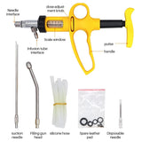 5ml Animal Veterinary Syringe Drench Gun Adjustable 0.5-5ml Continuous Vaccine Syringe Medicine Feeder Farm Animals