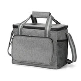 (grey) 15l Lunch Bag Insulated Bag Lunch Cooler Bag Black