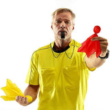 6 Pieces Penalty Challenge Flags Football Referee Flag Red+Yellow