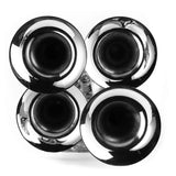 Train Air Horn Electric 4 Trumpets 12V/24V 145dB Loud Sound for Truck Car Yacht 160mm Dia