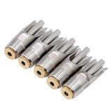 5pcs Thicken Stainless Steel Piglet Water Nipple 1/2 Inch Pig Automatic Waterer Drinker Nipple Head Farm Watering Supplies