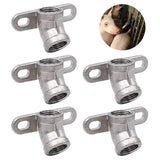 5pcs Thicken Stainless Steel Piglet Water Nipple 1/2 Inch Pig Automatic Waterer Drinker Nipple Head Farm Watering Supplies