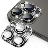 (black) Pack Diamond Lens Film For Iphone 14 Pro/ 14 Pro Max Silver