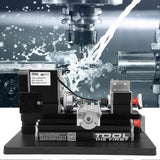 Metal Lathe Mini High Power 60W for Wood Plastic Processing 12000rpm