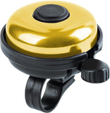 Classic Bicycle Bell, Aluminum Alloy Bicycle Bell, Bicycle Bell With Loud And Clear Sound Quality For Adults And Children, 1 Piece (gold Black Bottom,