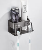 Electric Toothbrush Holder, Non-porous Wall Toothbrush Holder, Electric Toothbrush Holder, Toothbrush Holder, Viscose Toothbrush Holder (gun Gray - [p