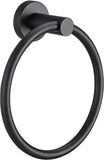 (black) Towel Ring Brushed Nickel Wall Mounted Towel Rack For Bathroom Kitchen 1 Piece (golden Diameter 160)