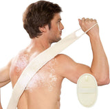 Silky Crew Exfoliating Back Scrubber, Silky Crew Exfoliating Shower Deep Cleansing Relaxing Body 1 Piece (beige, 10 X 30 X 80 Cm)