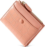 (pink) Women's Pu Leather Wallet, Women's Wallet, Short Slim Wallet With Y Slot Zipper Compartment, Women's Wallet For Teen Girls Gift, 1 Piece (y8680 Blue)
