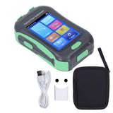 OTDR Fiber Optic Tester 1550nm 10mw 80km 20dB 3.5in Color Touch Screen Visual Fault Locator Optical Power Meter 100240V EU Plug