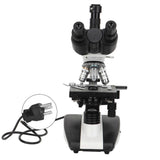 Trinocular Microscope Compound Monocular Microscope 40X 1600X Brightfield Double Layer