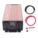 Car Power Inverter 2Pcs 3 Holes Universal Socket and USB Pure Sine Wave Inverter 2000W for Home 12V to 220V
