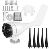 300W Wind Turbines Generator 5 Blades 12m/s Low Noise Power Supply for Homes IndustrialBlack 12V