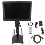 LCD Digital Microscope 10.1 Inch 16MP 1080P Video Microscope with 150X C Mounting Lens LED Lamp Metal Bracket 100240V US Plug