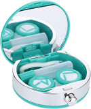 Contact Lens Box, Mini Contact Lens Holder Eye Care Lens Set Cute Lovely Travel Kit Box (green)
