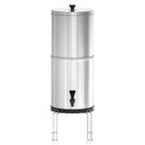 (Silver) Gravity Water Filter System Water Filtration Bucket for Home Outdoor Camping Hiking Emergency Preparedness
