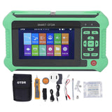 9 in 1 Optical Time Domain Reflectometer 4.3in Touchscreen 1610nm OTDR Fiber Optical Tester Breakpoint Finder 100240V US Plug