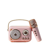 Portable wireless bluetooth speaker small family ktv set audio integrated microphone KTV live